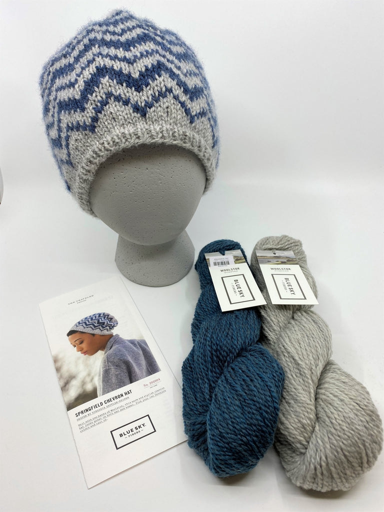 Blue Sky Fibers Springfield Chevron Hat Kit - 93564714 | Kits at Michigan Fine Yarns