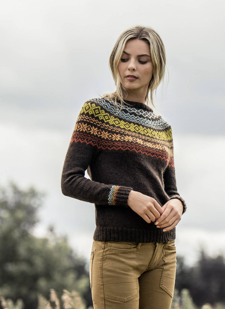Blue Sky Fibers Terrace Gardens Sweater Kit -Original Colorway | Kits at Michigan Fine Yarns
