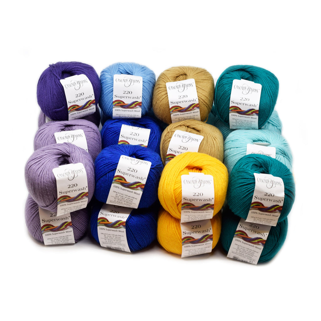 Cascade Peacock Plumes Afghan Crochet-Along Kit -220 Superwash Kit | Kits at Michigan Fine Yarns