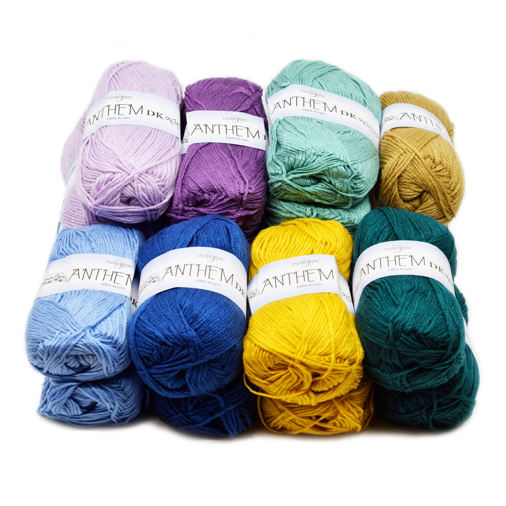 Cascade Peacock Plumes Afghan Crochet-Along Kit -Anthem DK Kit | Kits at Michigan Fine Yarns