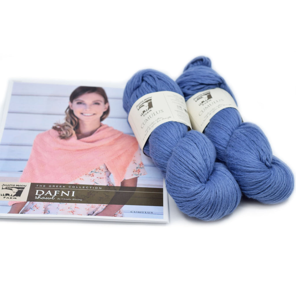 Juniper Moon Farm Dafni Shawl Kit -41 - Cornflower | Kits at Michigan Fine Yarns