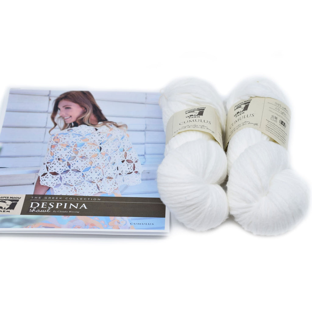 Juniper Moon Farm Despina Shawl Kit -16 - White Lion | Kits at Michigan Fine Yarns