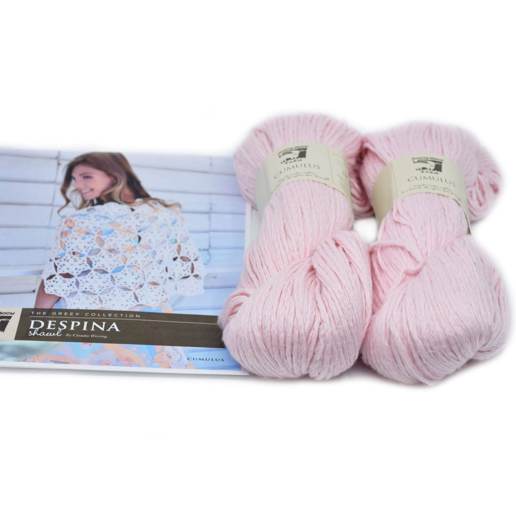 Juniper Moon Farm Despina Shawl Kit -20 - Andean Flamingo | Kits at Michigan Fine Yarns