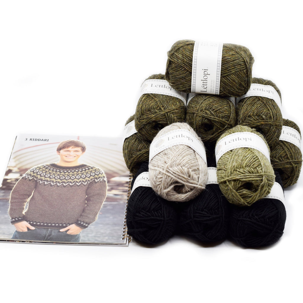 Lopi Riddari Sweater Kit -Color 1416 Riddari Sweater (L-XL) | Kits at Michigan Fine Yarns