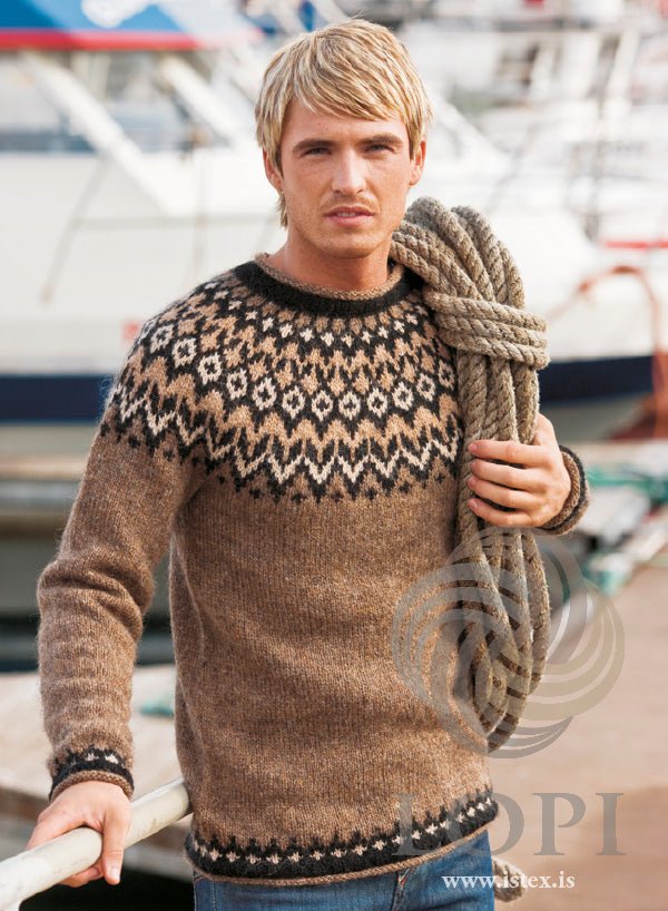 Lopi Riddari Sweater Kit -Color 1416 Riddari Sweater (L-XL) | Kits at Michigan Fine Yarns