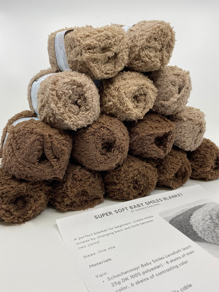 Michigan Fine Yarns Baby Smiles Soft Blanket Kit at Michigan Fine Yarns