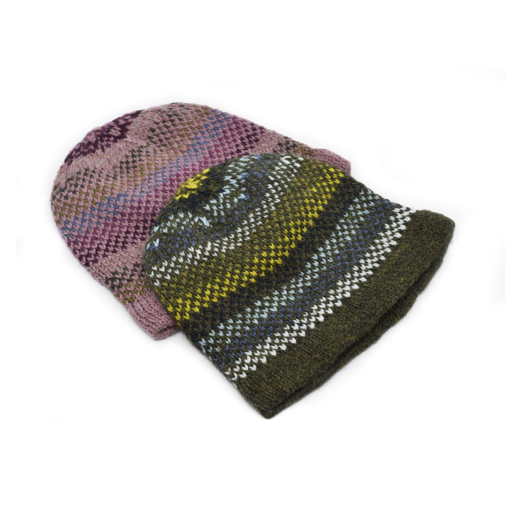 Michigan Fine Yarns Made For You in Woolstok Hat Kit -Lilac Bloom & Bramble & Fig 00634666 | Kits at Michigan Fine Yarns