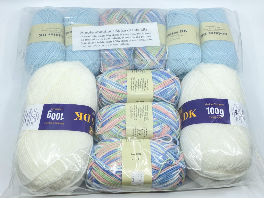 Michigan Fine Yarns Spice of Life Crochet Blanket Kit -Bonus DK + Cuddle Bundle 2 87481386 | Kits at Michigan Fine Yarns