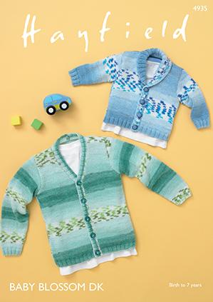 Sirdar Hayfield Baby Blossom DK Kits -Baby Hat - Blue 08287786 | Kits at Michigan Fine Yarns