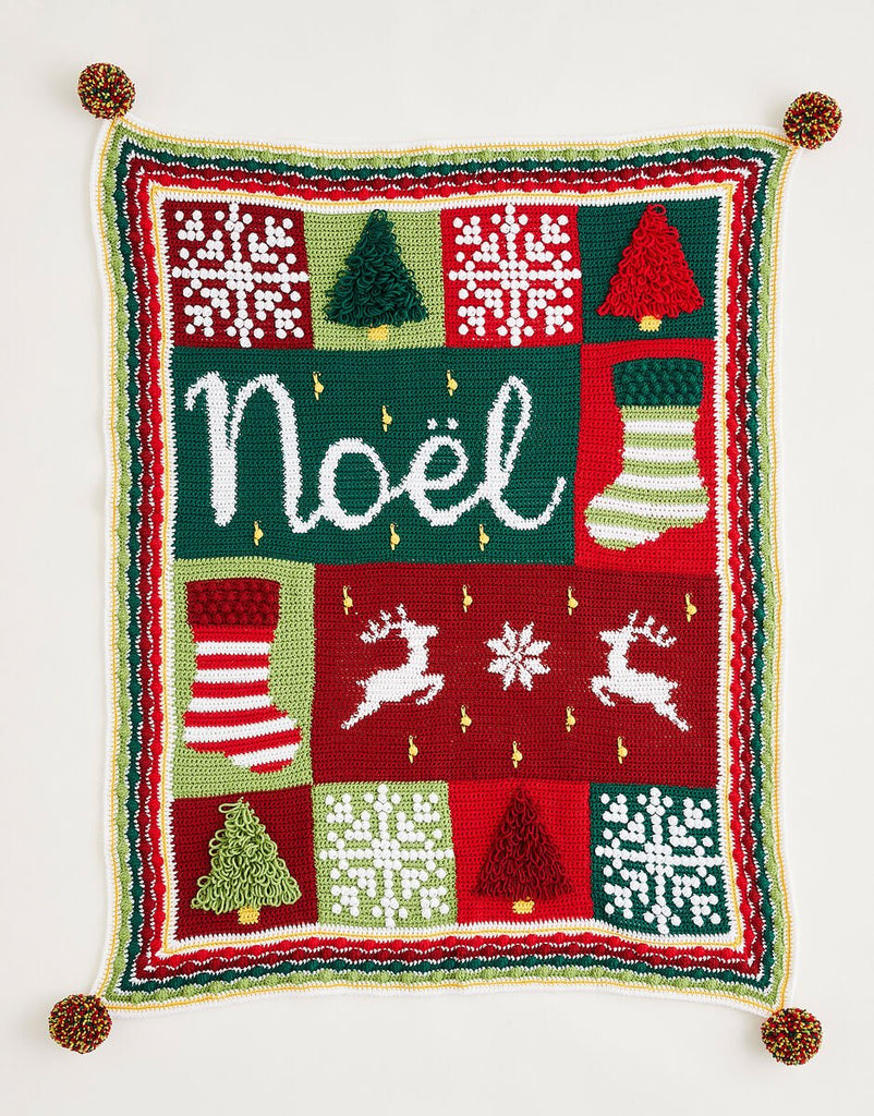 Sirdar Nordic NOËL Christmas Blanket Crochet Along Bundle -Original Colorway | Kits at Michigan Fine Yarns