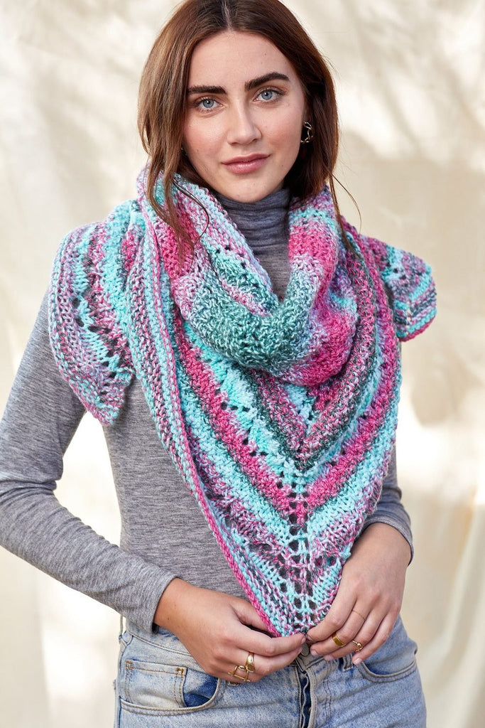 Universal Yarns Anemone Shawl Kit at Michigan Fine Yarns