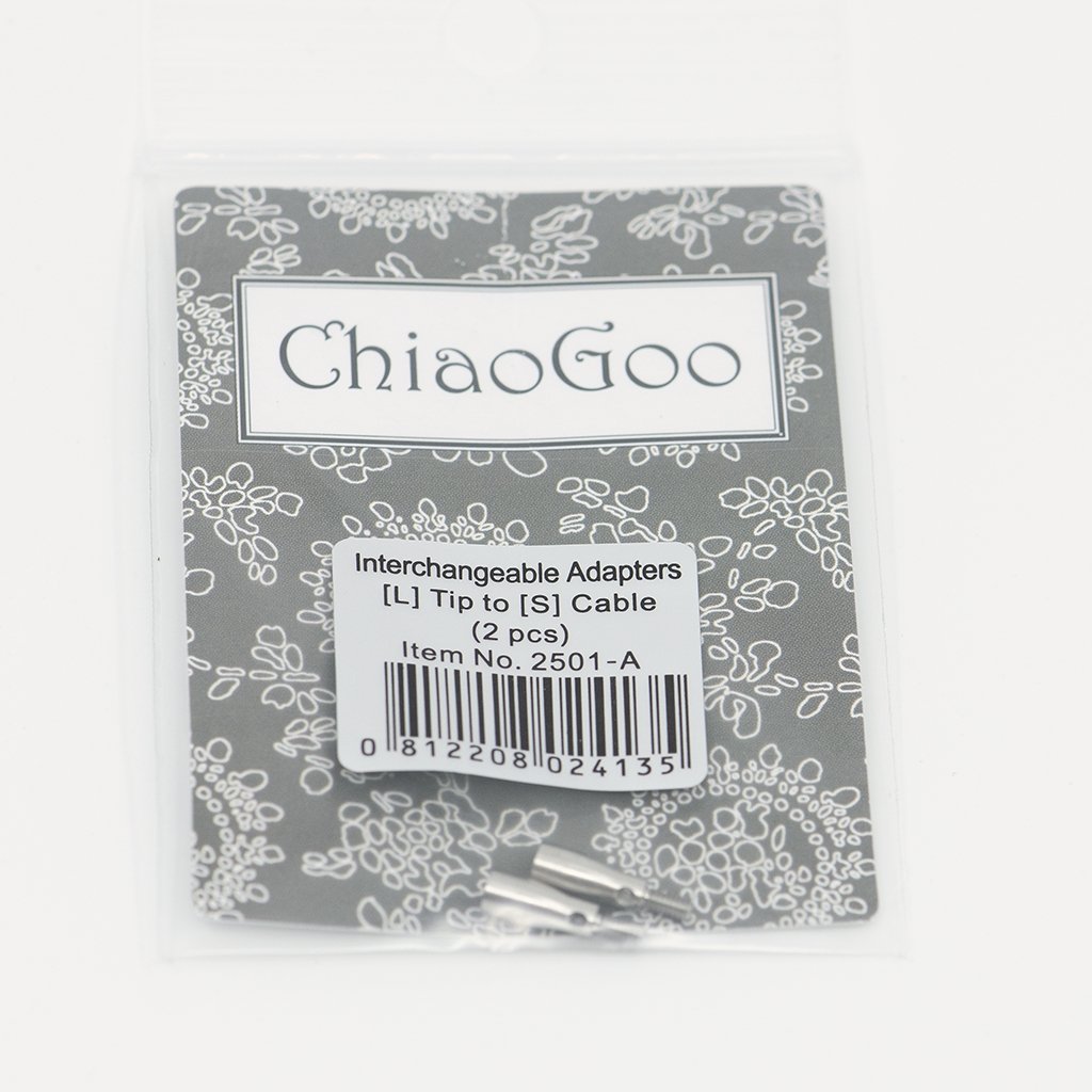 ChiaoGoo Cable Interchangeable Adapters L-S 2 Pkg