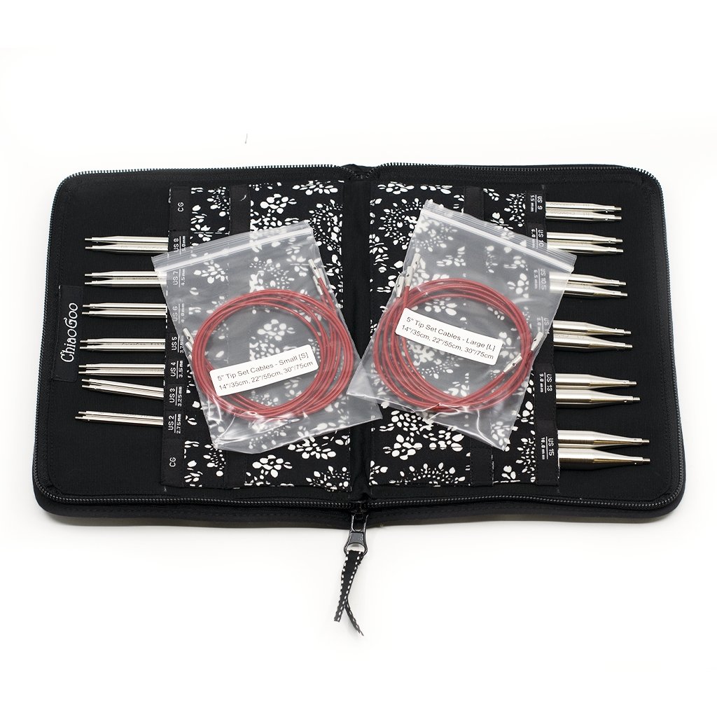 ChiaoGoo Needles - 5 TWIST Red Lace Interchangeable Needle Set