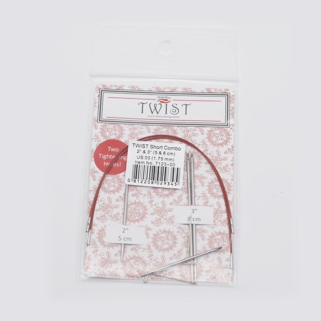 ChiaoGoo ChiaoGoo Twist Short Combo 2" & 3" -812208029345 | Knitting Needles at Michigan Fine Yarns