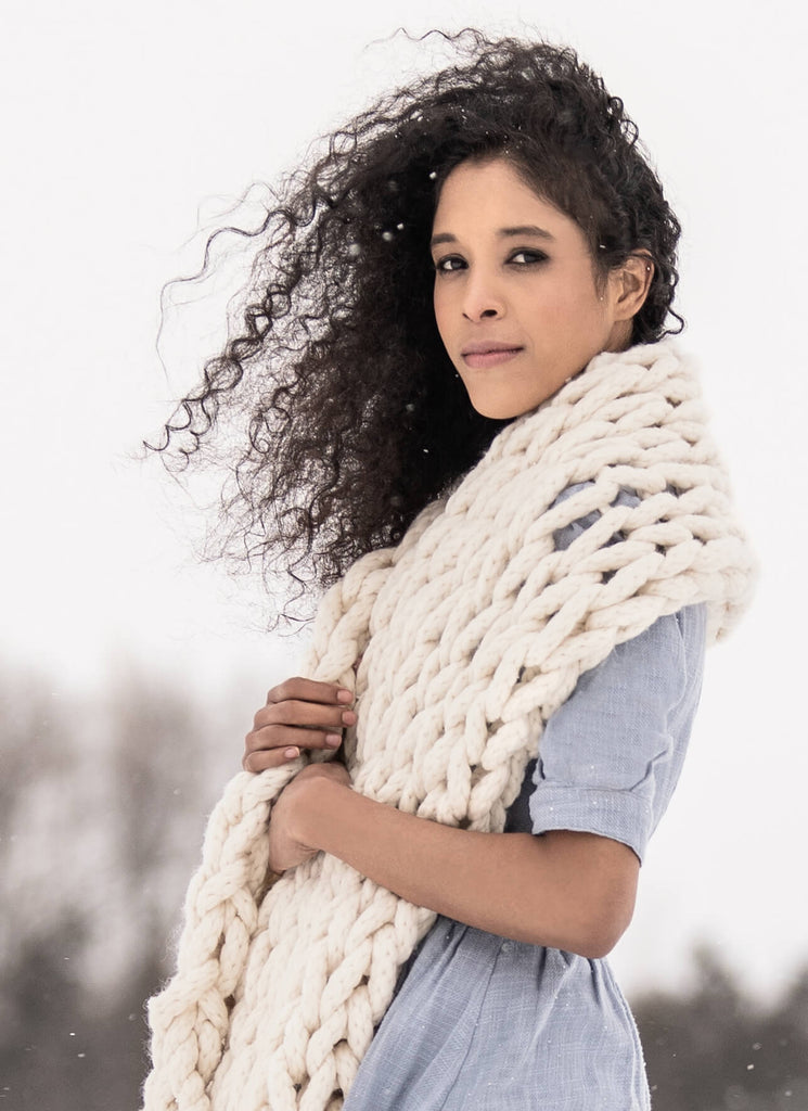 Blue Sky Fibers Arm Knit Wrap at Michigan Fine Yarns