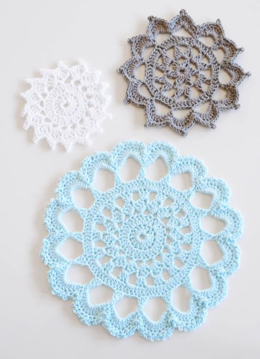 Blue Sky Fibers Aunt Aggies Trivets at Michigan Fine Yarns