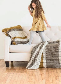 Blue Sky Fibers Bayport Pillow & Throw at Michigan Fine Yarns