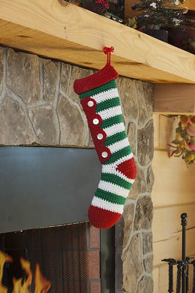 Universal Yarns Crochet Candy Stripes Stocking -36348202 | Patterns at Michigan Fine Yarns