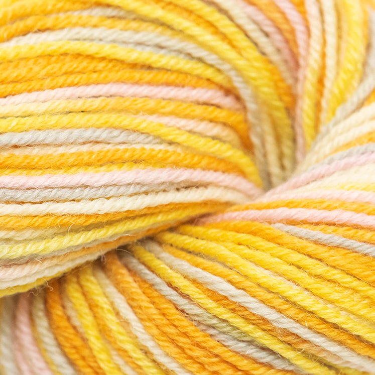 Blue Sky Fibers Stripey Fine -7865 - Orange Cream 20568618 | Yarn at Michigan Fine Yarns