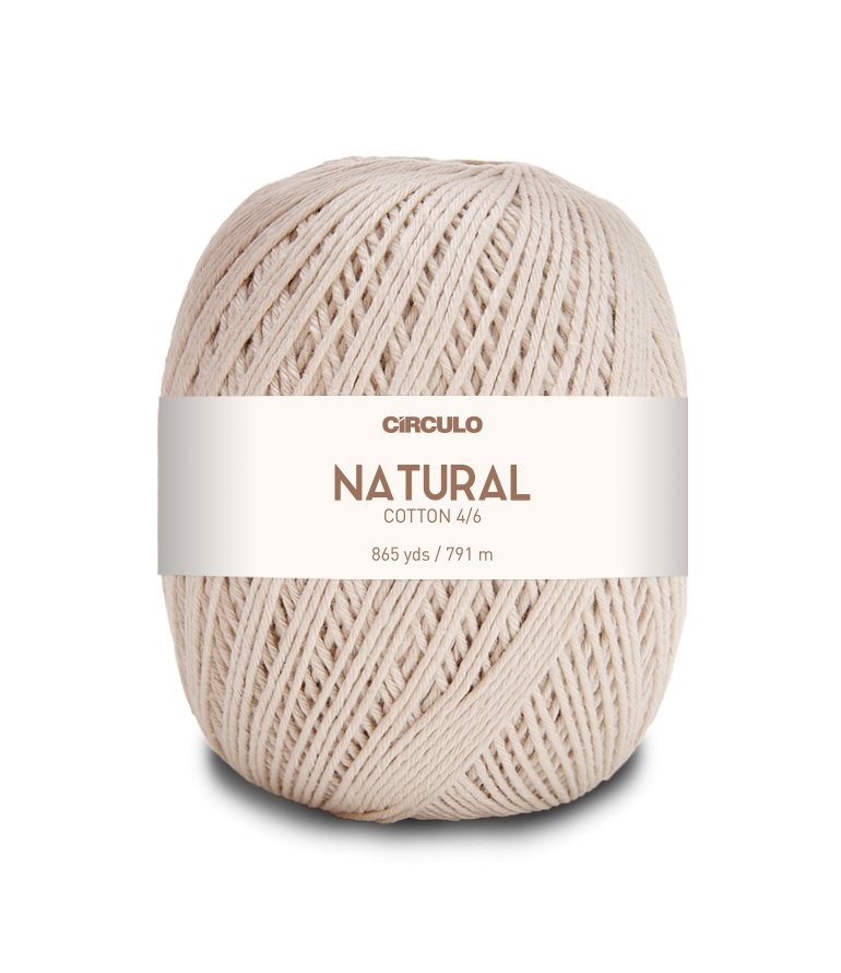 Circulo Yarns Natural Cotton -4/8 - Worsted 7891113455039 | Yarn at Michigan Fine Yarns