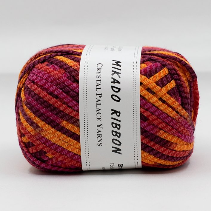 Crystal Palace Mikado Ribbon Multi -Flame #7306B 52397098 | Yarn at Michigan Fine Yarns