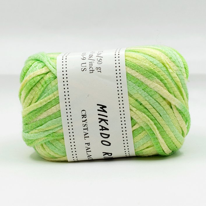 Crystal Palace Mikado Ribbon Multi -Key Lime #9240 51020842 | Yarn at Michigan Fine Yarns