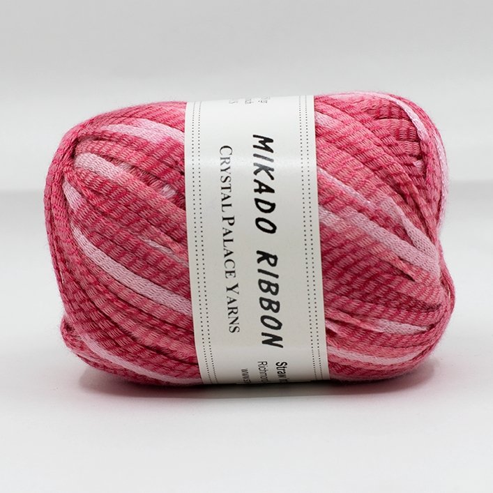 Crystal Palace Mikado Ribbon Multi -Strawberry Soda #9241 50824234 | Yarn at Michigan Fine Yarns