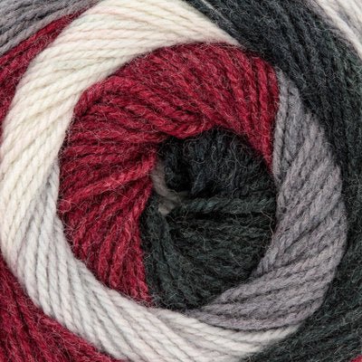 Plymouth Yarns Hot Cakes -3 - Grey/Burgundy Mix 843273050163 | Yarn at Michigan Fine Yarns