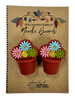Michigan Fine Yarns AcademicHobbyist Needle Guards - Heritage Collection - Dark Pot Flowers 08094250 | Accessories at Michigan Fine Yarns