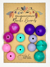 Michigan Fine Yarns AcademicHobbyist Needle Guards - Jewel Tones - Sphere Jewel Tones 66215978 | Accessories at Michigan Fine Yarns