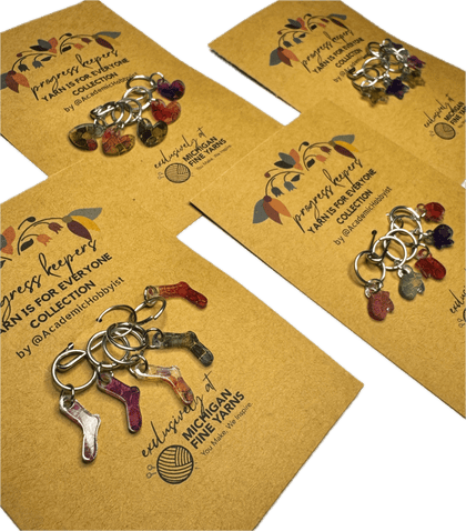 Michigan Fine Yarns Yarn is for Everyone Collection Progress Keepers - Let's be Frank Hearts 01091882 | Accessories at Michigan Fine Yarns