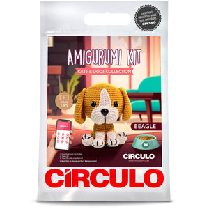 Circulo Yarns Amigurumi Kits - Cats & Dogs Collection - Beegle | Kits at Michigan Fine Yarns