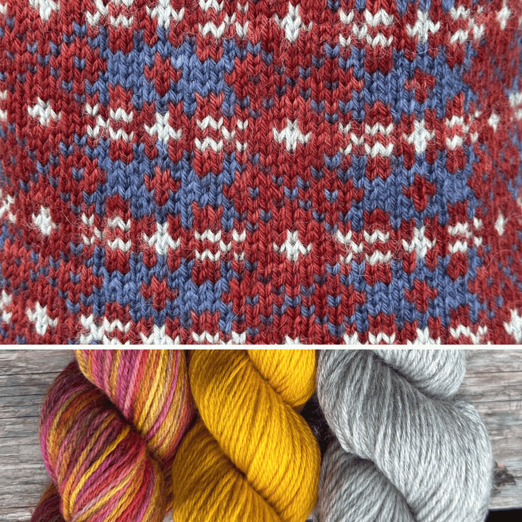 Koigu Heritage Sweater Kits - Autumn Harvest - Color B (Aliise) XS - XL | Kits at Michigan Fine Yarns