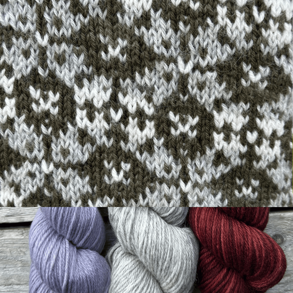 Koigu Heritage Sweater Kits - Garland - Color C (Leia) XS - XL | Kits at Michigan Fine Yarns