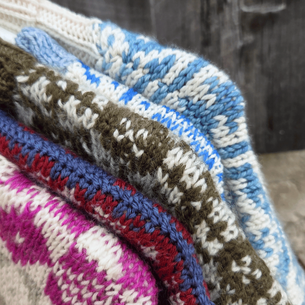 Koigu Heritage Sweater Kits - Koigu Sheep - Color A (Heli) XS - XL | Kits at Michigan Fine Yarns