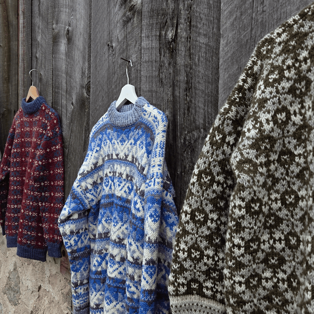 Koigu Heritage Sweater Kits - Koigu Sheep - Color A (Heli) XS - XL | Kits at Michigan Fine Yarns