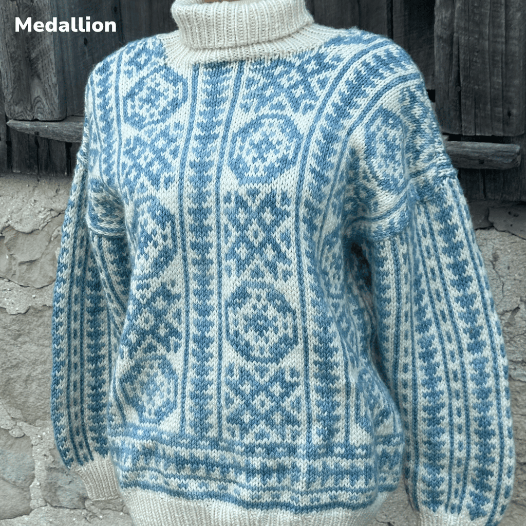 Koigu Heritage Sweater Kits - Koigu Sheep - Color C (Ilo) XS - XL | Kits at Michigan Fine Yarns