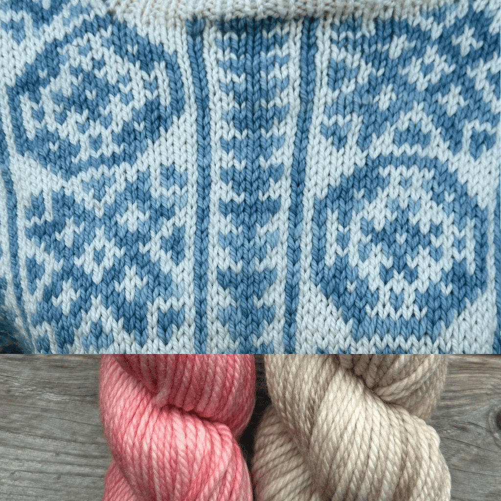Koigu Heritage Sweater Kits - Medallion - Color C (Ulle) XS - XL | Kits at Michigan Fine Yarns
