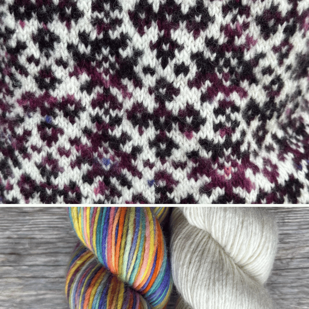 Koigu Heritage Sweater Kits - Mystique - Color B (Peep) XS - XL | Kits at Michigan Fine Yarns