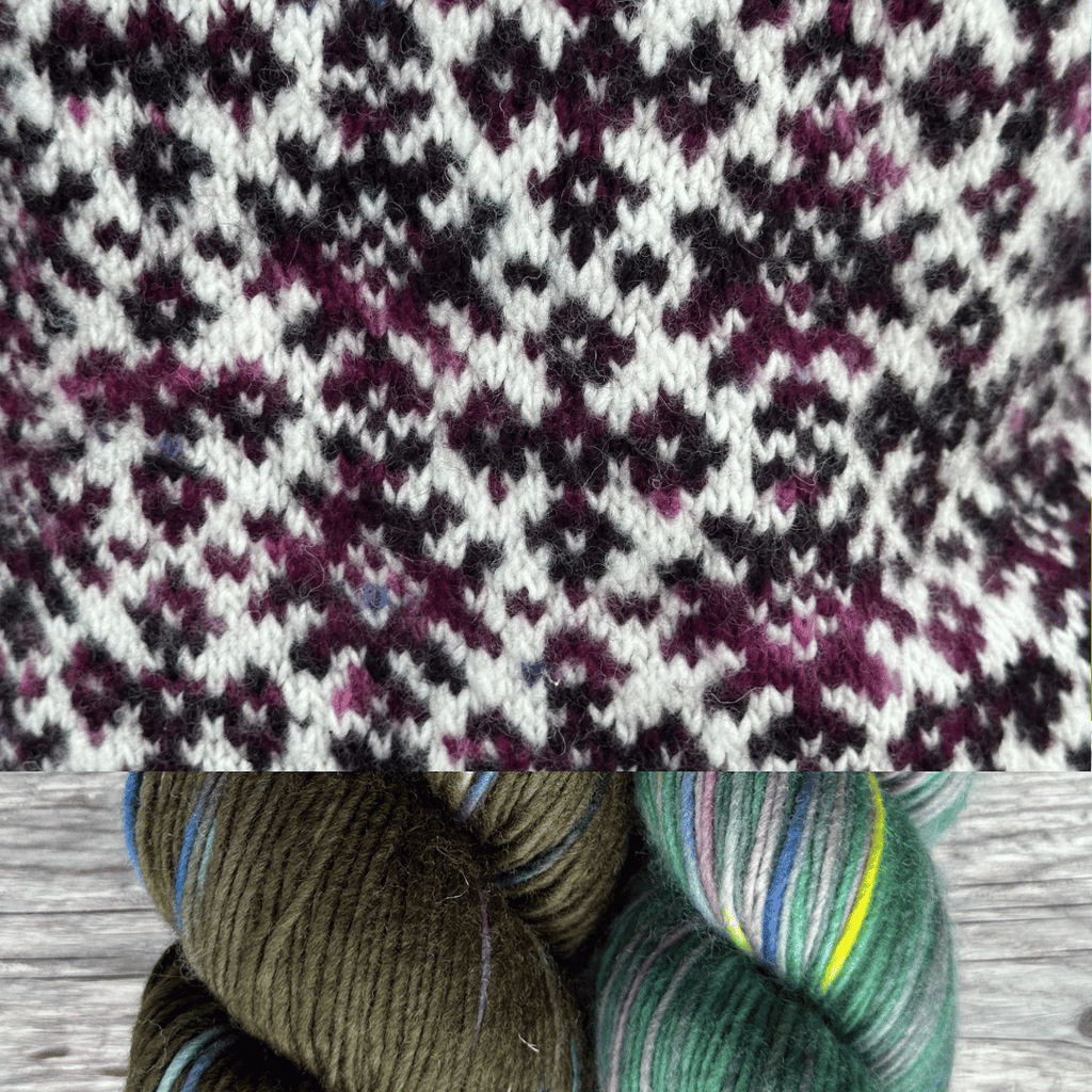 Koigu Heritage Sweater Kits - Mystique - Color C (Siim) XS - XL | Kits at Michigan Fine Yarns
