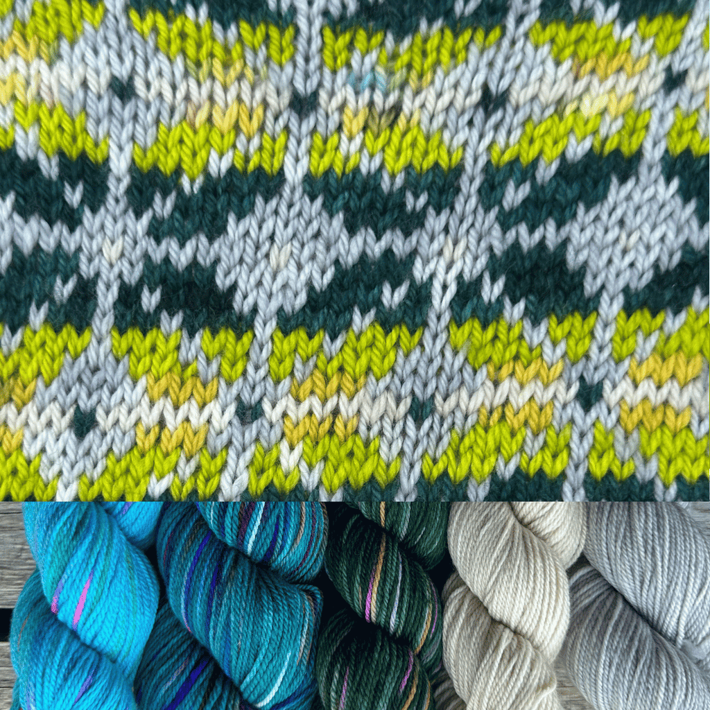 Koigu Heritage Sweater Kits - Signs of Summer - Color C (Timmo) XS - XL | Kits at Michigan Fine Yarns