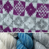 Koigu Heritage Sweater Kits - Squares & Diamonds - Color B (Huko) XS - XL | Kits at Michigan Fine Yarns