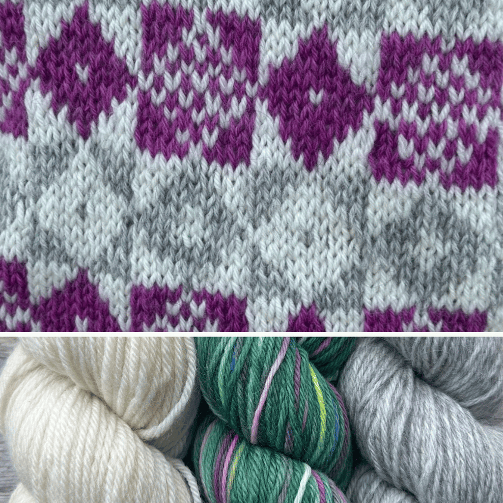 Koigu Heritage Sweater Kits - Squares & Diamonds - Color C (Sven) XS - XL | Kits at Michigan Fine Yarns