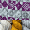 Koigu Heritage Sweater Kits - Squares & Diamonds - Color D (Taimi) XS - XL | Kits at Michigan Fine Yarns
