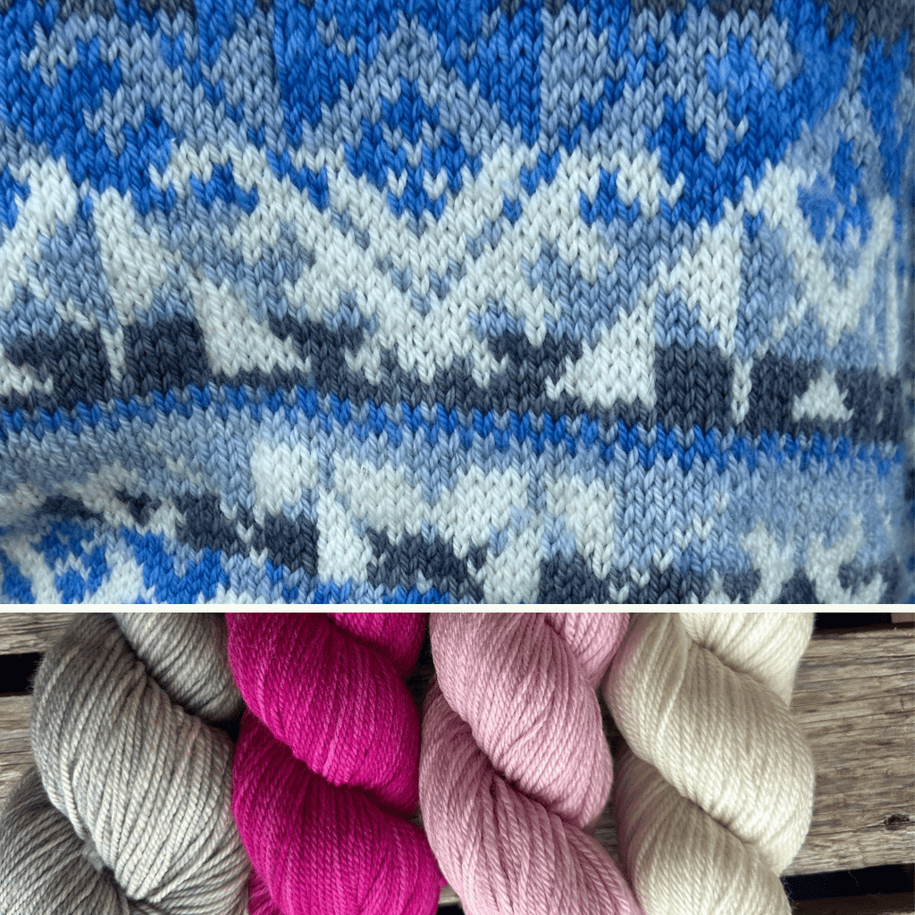 Koigu Heritage Sweater Kits - Winter Enchantment - Color B (Luule) XS - XL | Kits at Michigan Fine Yarns