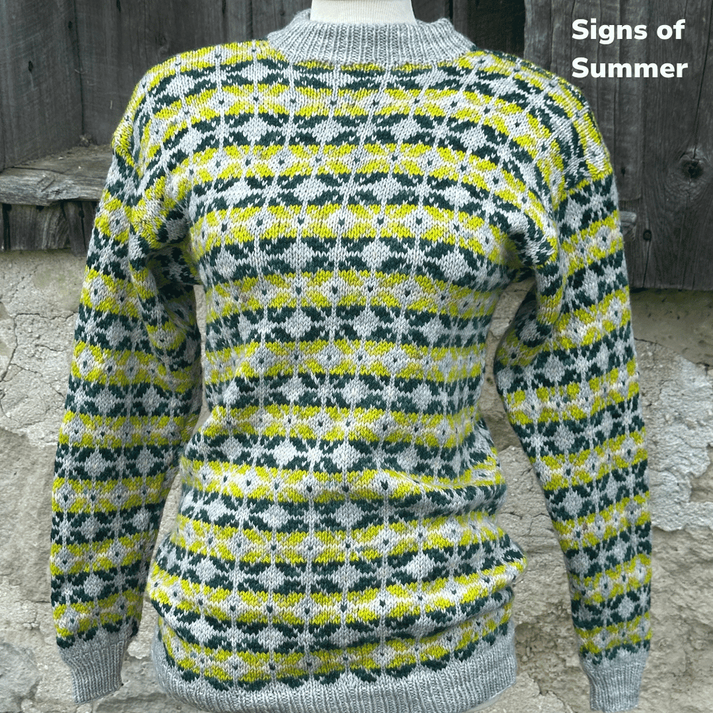 Koigu Heritage Sweater Kits - Winter Enchantment - Color C (Kusta) XS - XL | Kits at Michigan Fine Yarns