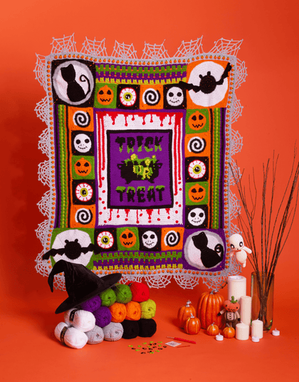 Sirdar Trick or Treat Halloween Blanket Kit - Original Colorway | Kits at Michigan Fine Yarns