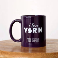 Michigan Fine Yarns I Love Yarn Mug -  | at Michigan Fine Yarns