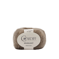 Cardiff Cashmere Brushlight - 101 - White | Yarn at Michigan Fine Yarns