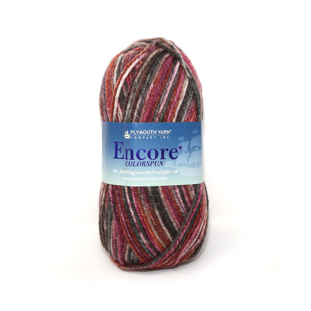 Plymouth Yarns Encore Worsted Colorspun - 8003 - Cherry Cola 843273049631 | Yarn at Michigan Fine Yarns